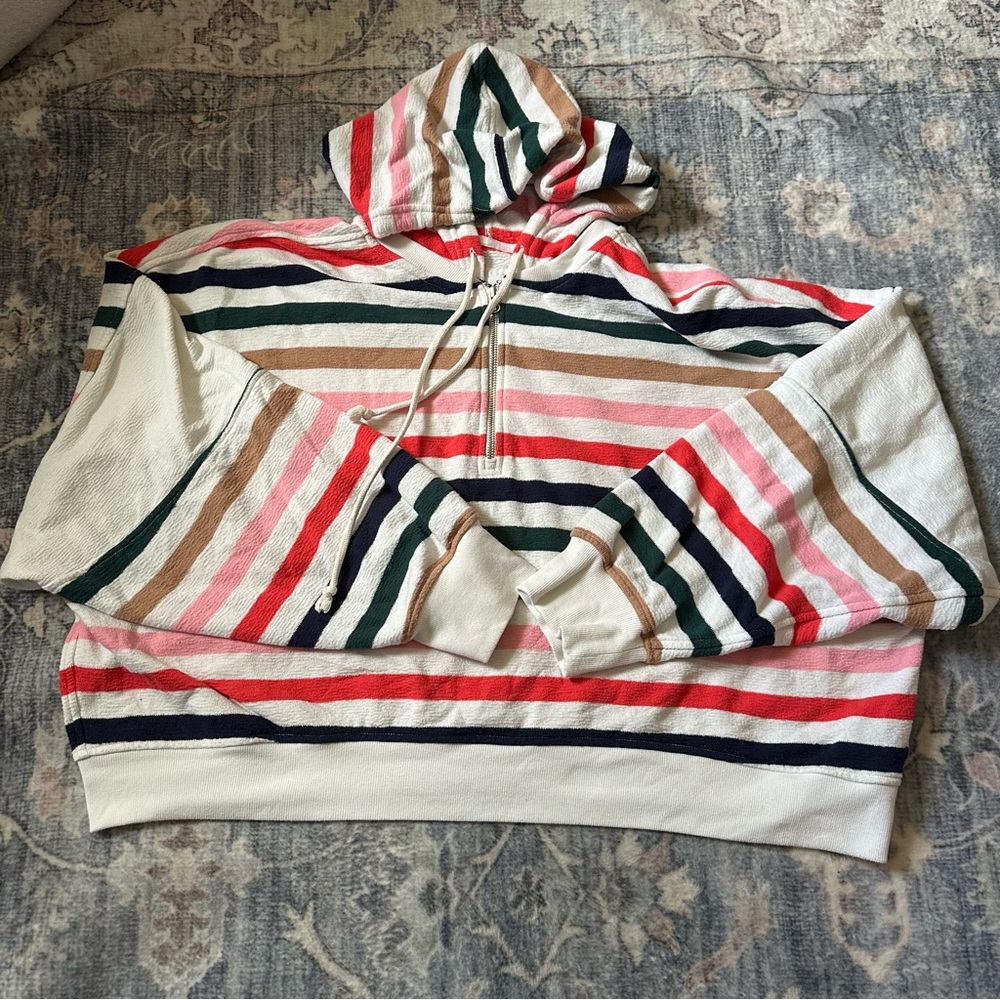 Aerie Cropped Quarter Zip Hoodie